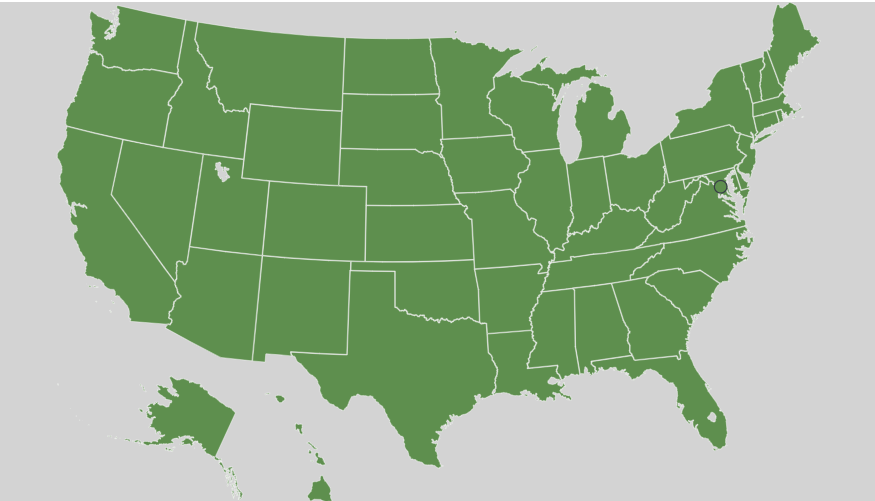 Healthcare Consolidation and Competition State Legislation Tracker map